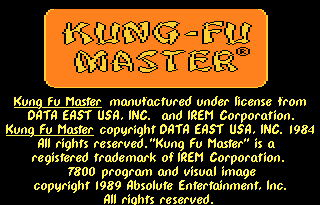 Kung-Fu Master Screenshot